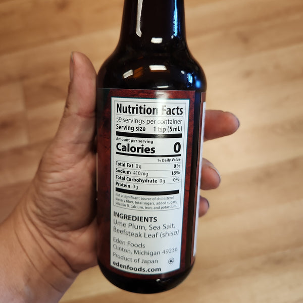 Ume Plum Vinegar - Eden - 10 oz – Bountiful Beloit + Authentic Arts