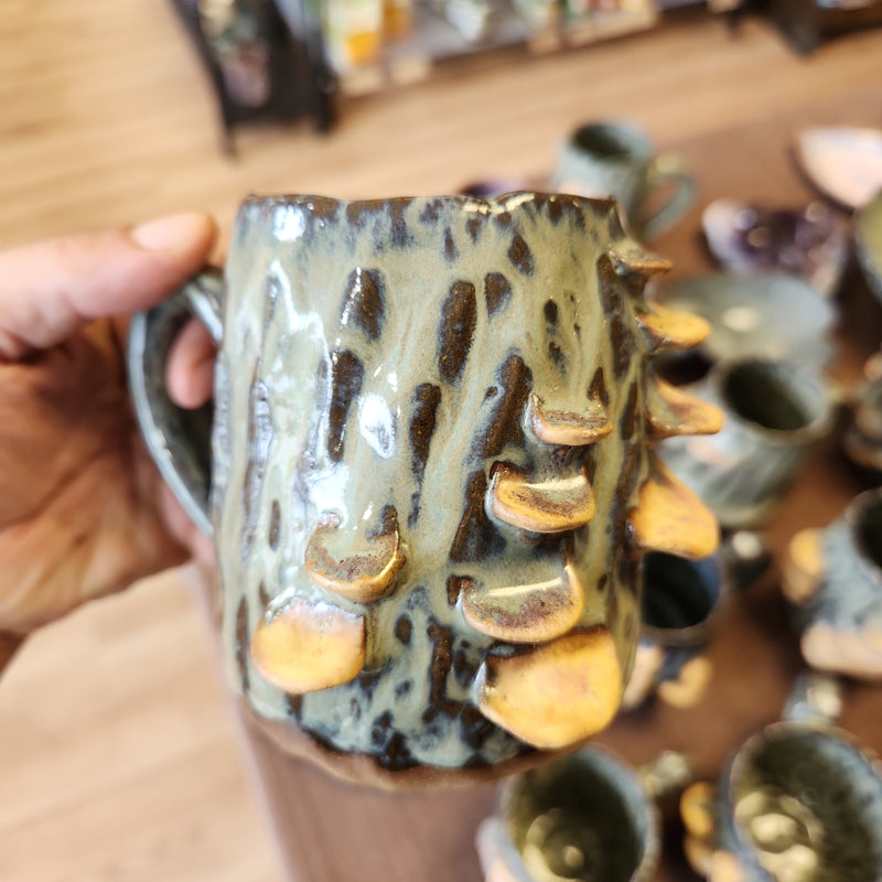 Fungus Handbuilt Pottery Mug