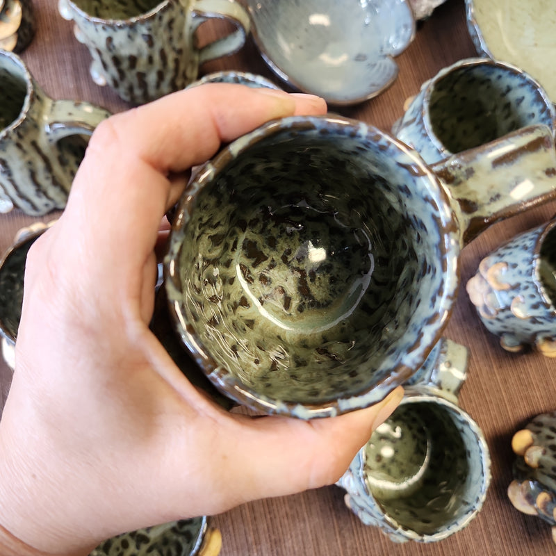 Fungus Handbuilt Pottery Mug