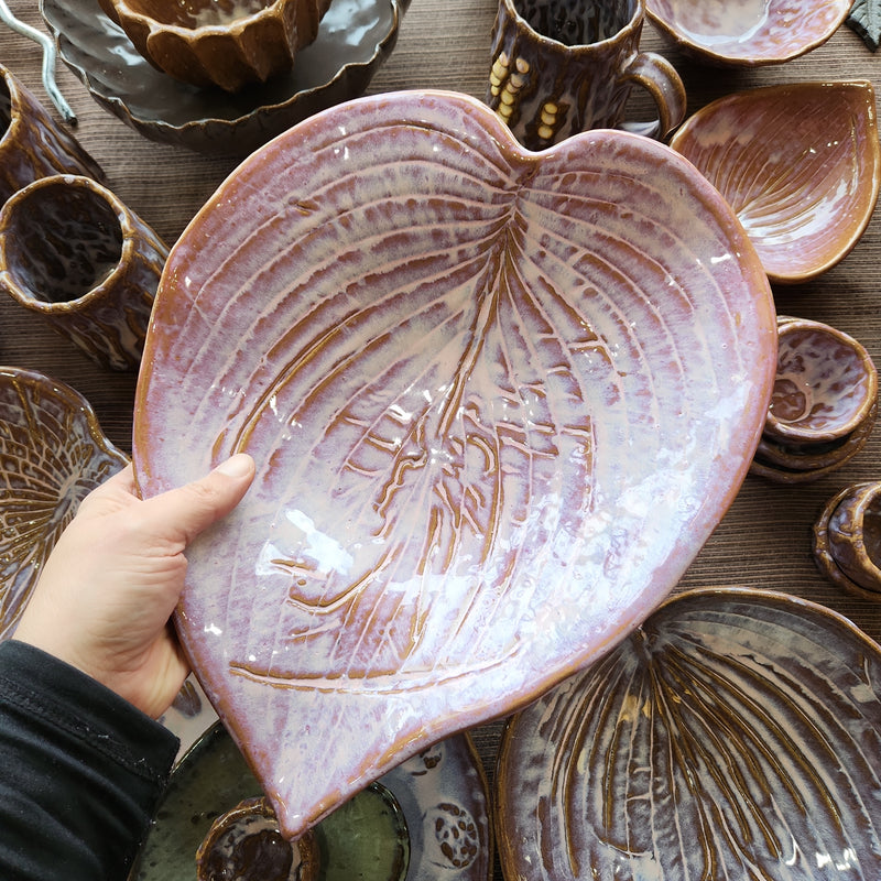 Hosta Leaf Serving Bowl