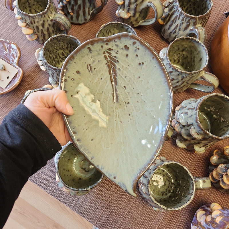 Hosta Leaf Serving Bowl