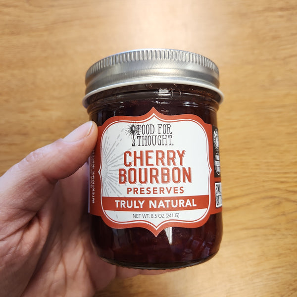 Cherry Bourbon Preserves - Food For Thought - 8.5 oz.