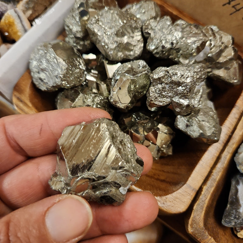 Ethical Large Pyrite Gemstones, 1 ea.