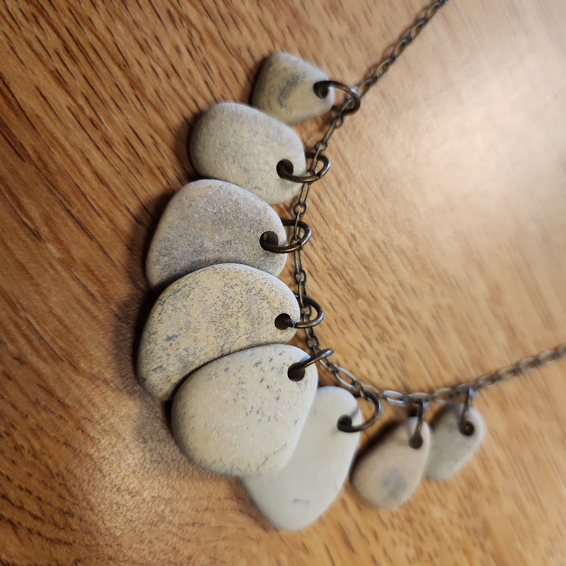 Rhythm Stone Necklace - Lake Michigan Stones