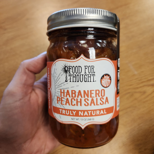 Habanero Peach Salsa - Food For Thought - 13 oz.