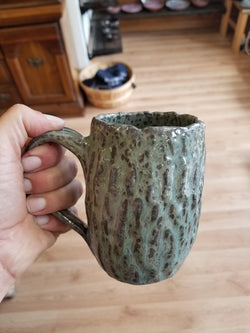 Extra Large Tree Trunk Pottery Mug