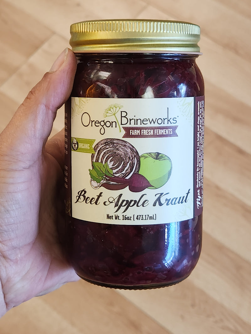 Oregon Brineworks Fermented Beet/Apple Sauerkraut - 16 oz