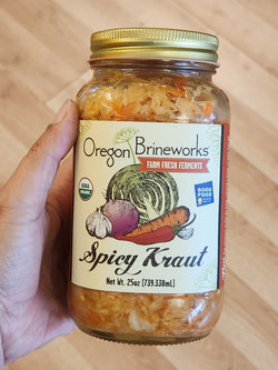 Oregon Brineworks Fermented Spicy Sauerkraut - 25 oz