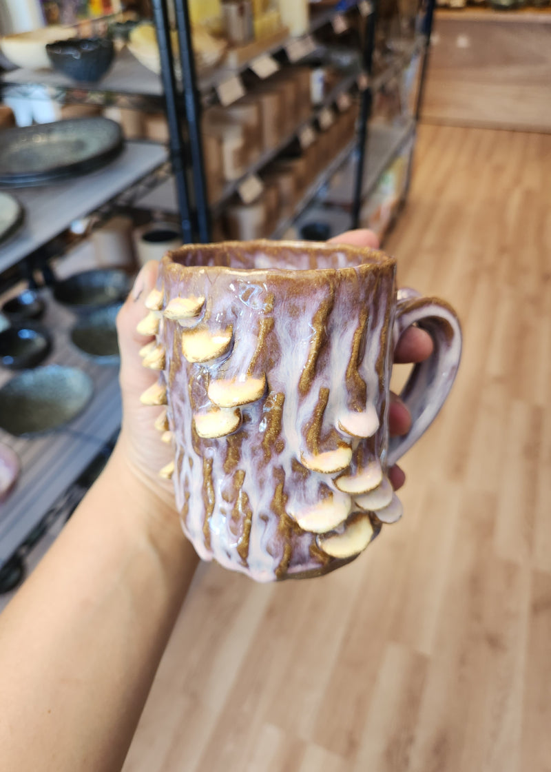 Fungus Handbuilt Pottery Mug