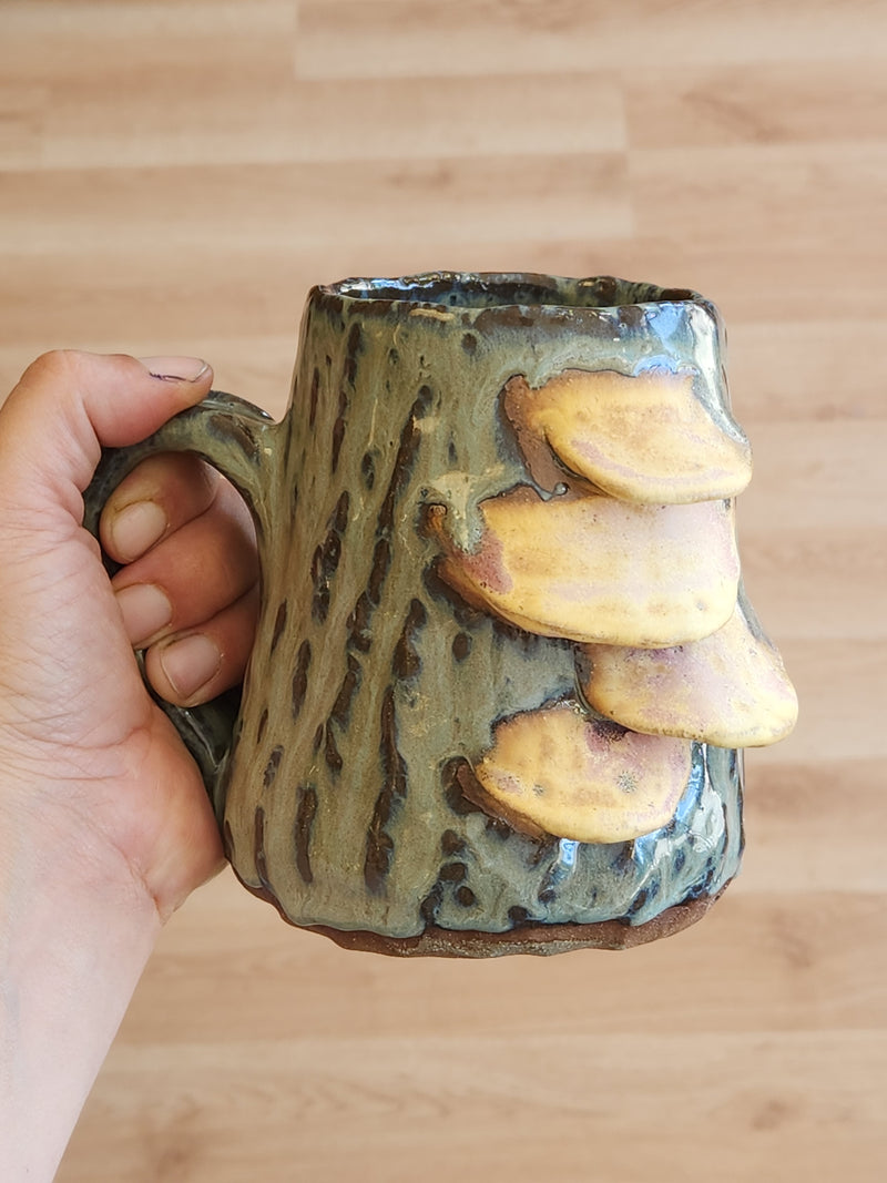 Fungus Handbuilt Pottery Mug