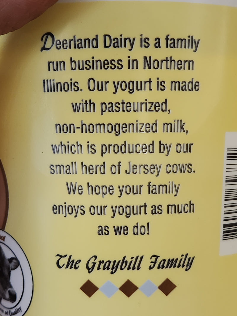 Deerland Dairy Yogurt - Freeport, IL - 24 oz.