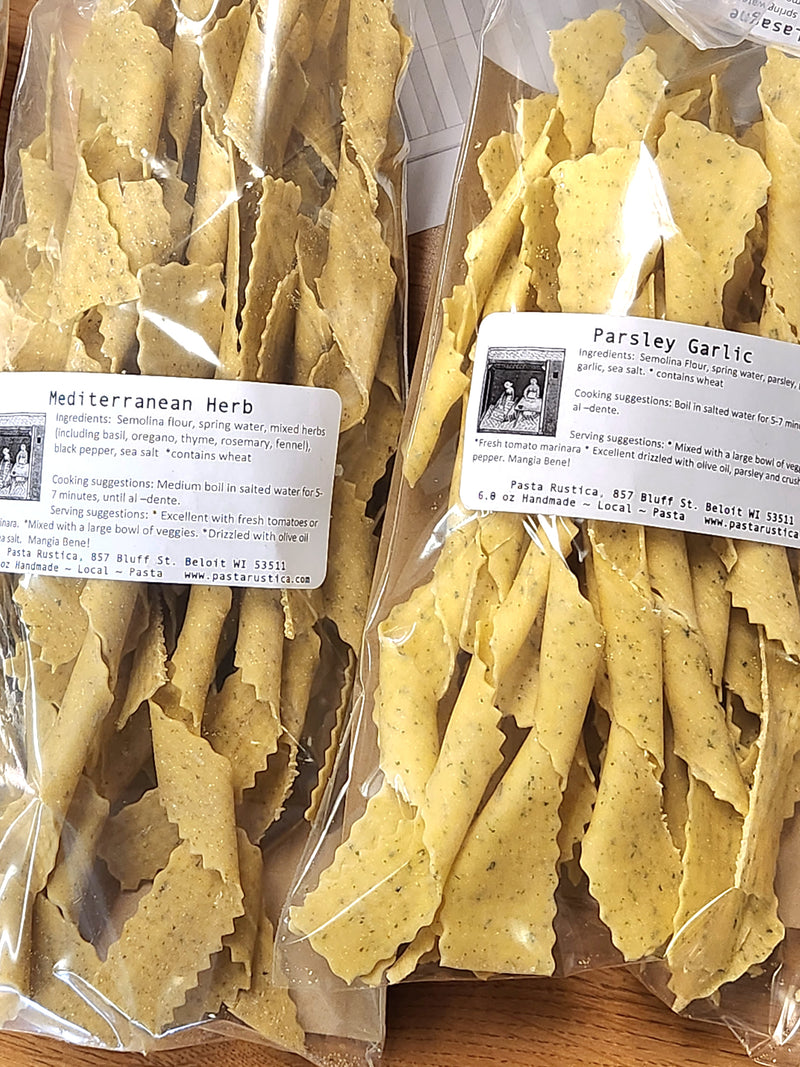 Handmade Gourmet Pasta - Various Styles & Flavors - Made in Beloit