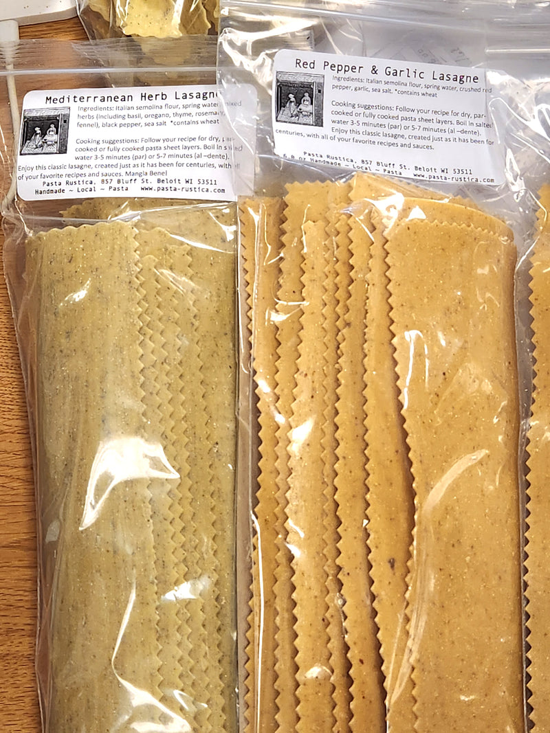 Handmade Gourmet Pasta - Various Styles & Flavors - Made in Beloit