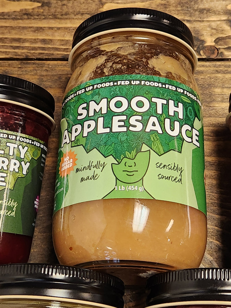 Fed Up Foods - Smooth Applesauce - 16 oz - Stevens Point, Wisconsin