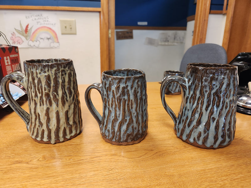 Extra Large Tree Trunk Beer Stein or Mug - Handbuilt in Beloit