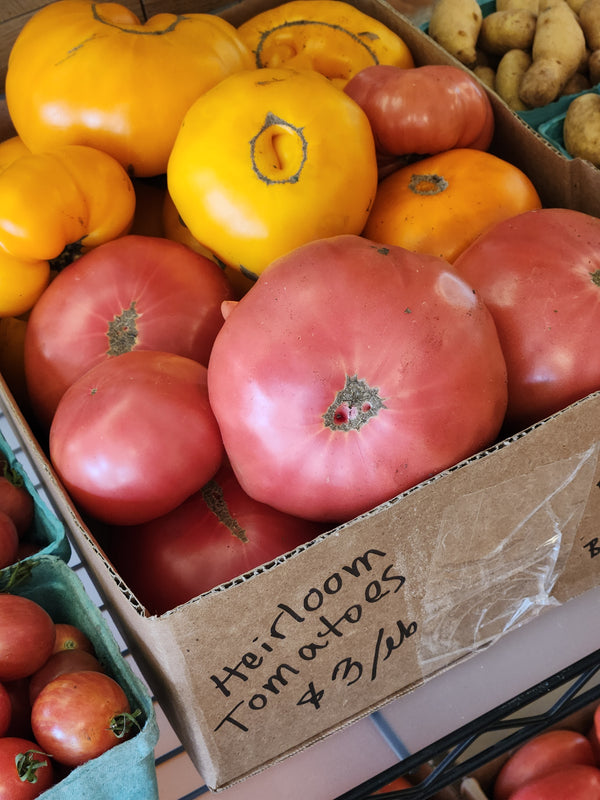 SOLD OUT Extra CSA Box for SEP 12, 2025 For Pickup Fri/Sat/Sun - 3/4 bushel box of fresh produce grown by us.