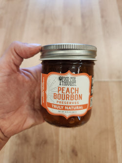 Peach Bourbon Preserves - Food For Thought - 8.5 oz.