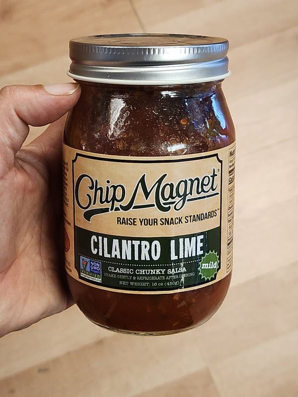 Cilantro Lime Chunky Salsa - Mild - Chip Magnet - Eau Claire, Wisconsin- 16 oz.
