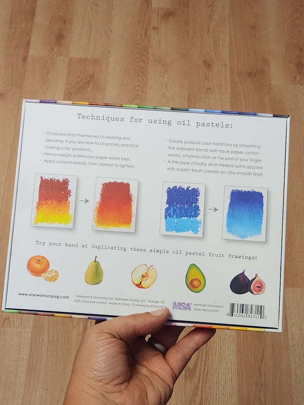 Elsewhere Oil Pastel Sticks - 24 non-toxic colors