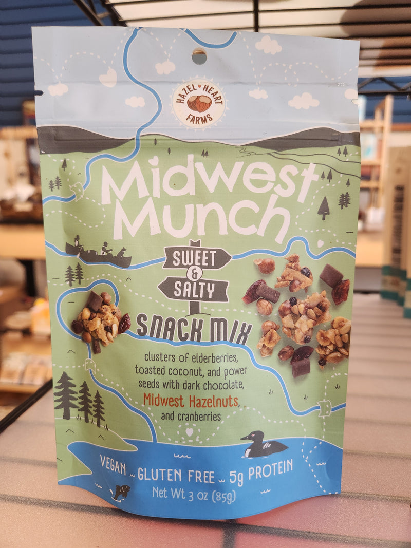 Midwest Munch Hazelnut Snacks - Hazel Heart Farms - 3 oz