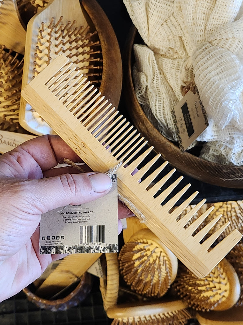 Bamboo Dual Comb - Bamboo Switch - All Natural Materials