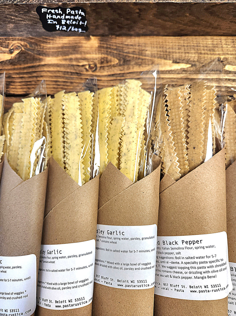 Handmade Gourmet Pasta - Various Styles & Flavors - Made in Beloit