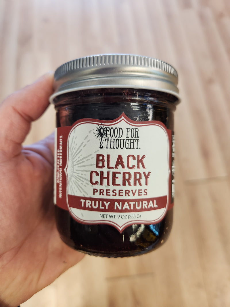 Black Cherry Preserves - Food For Thought - 8.5 oz.