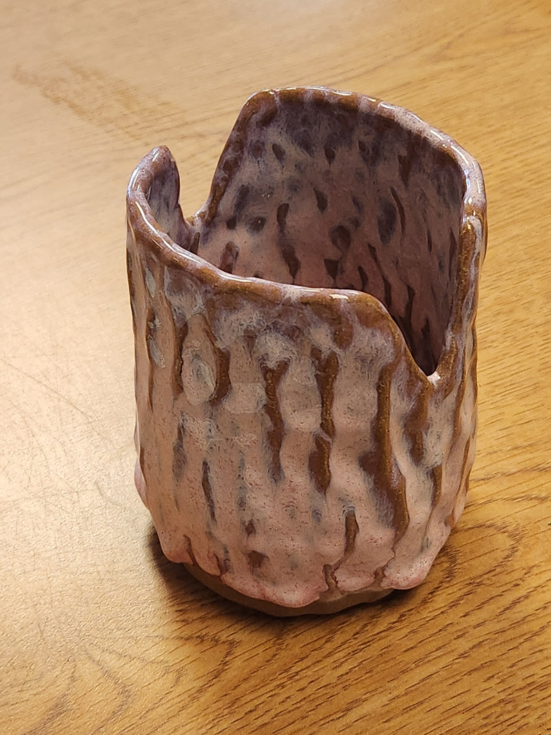Artist's Brush Cup - Handbuilt Pottery by Jenny Hoople of Authentic Arts