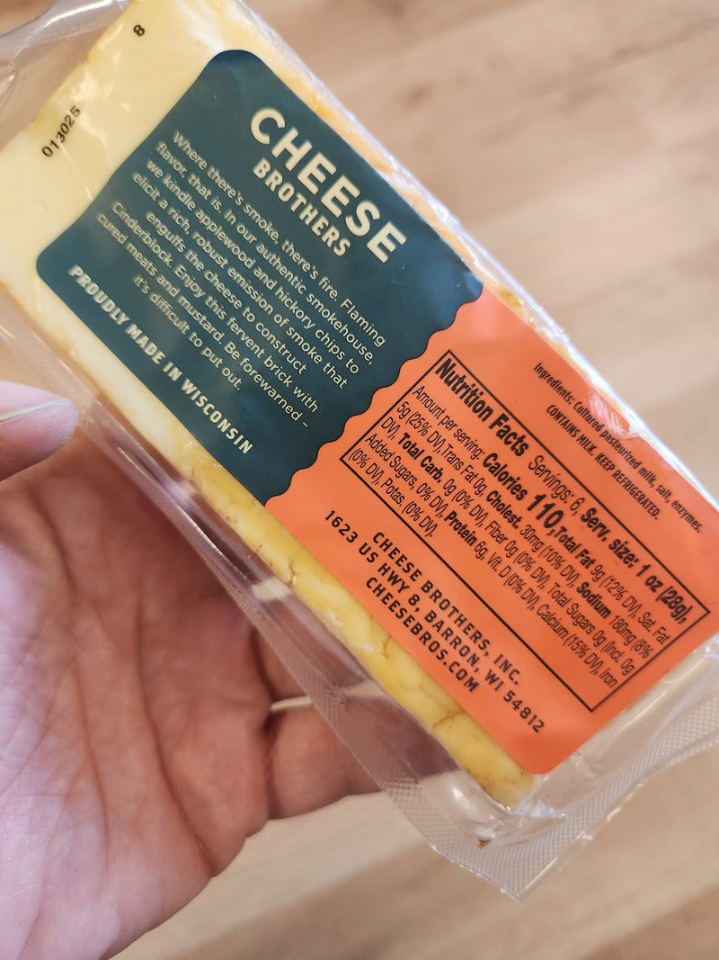 Cheese Brothers - "Cinderblock" Smoked Cheddar - 6 oz