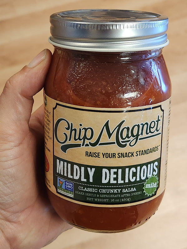 Mildly Delicious Chunky Salsa - Mild - Chip Magnet - Eau Claire, Wisconsin- 16 oz.