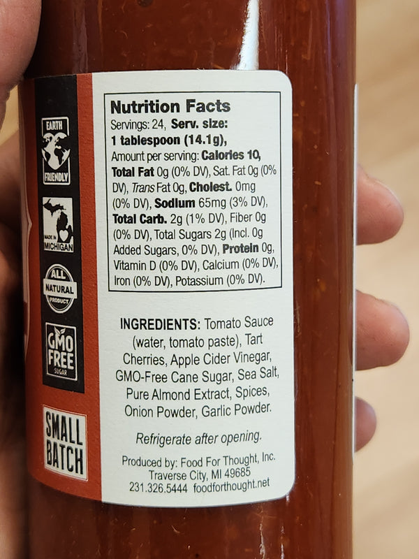 Cherry Ketchup - Food For Thought - 12 fl oz