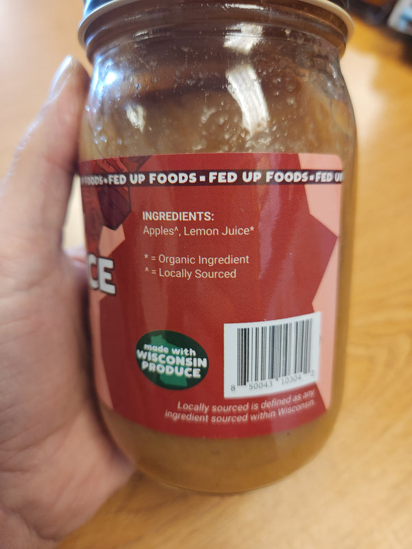 Fed Up Foods - Chunky Applesauce - 16 oz - Stevens Point, Wisconsin