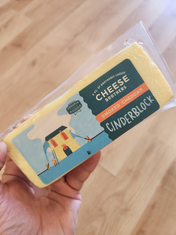 Cheese Brothers - "Cinderblock" Smoked Cheddar - 6 oz