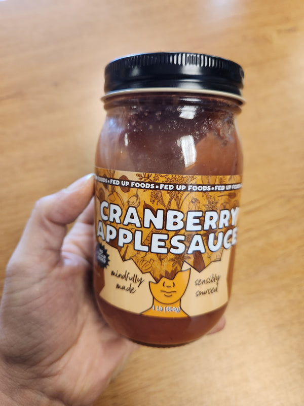 Fed Up Foods - Cranberry Applesauce - 16 oz - Stevens Point, Wisconsin