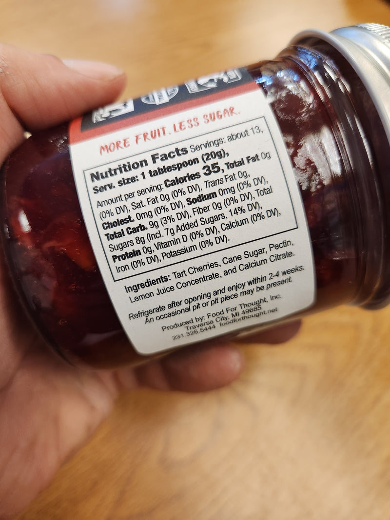 Tart Cherry Preserves - Food For Thought - 8.5 oz.