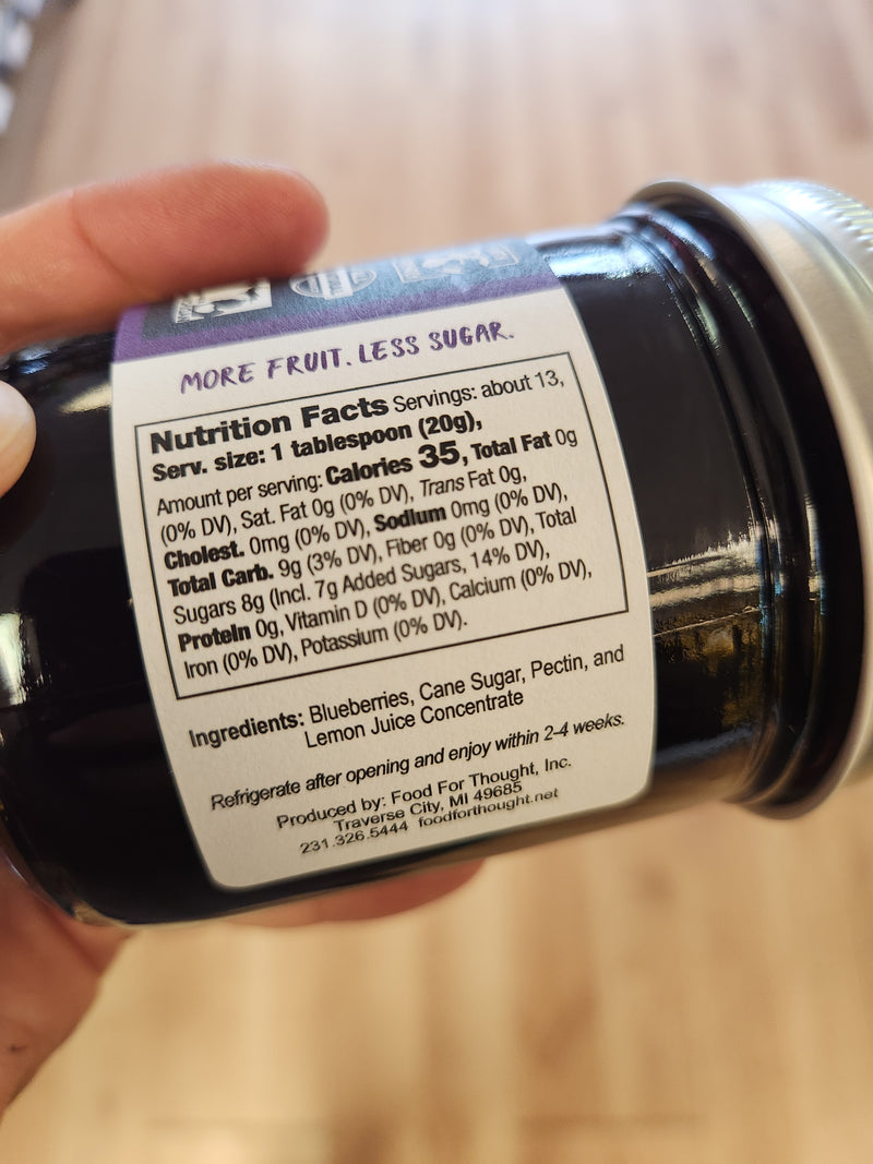 Blueberry Preserves - Food For Thought - 8.5 oz.