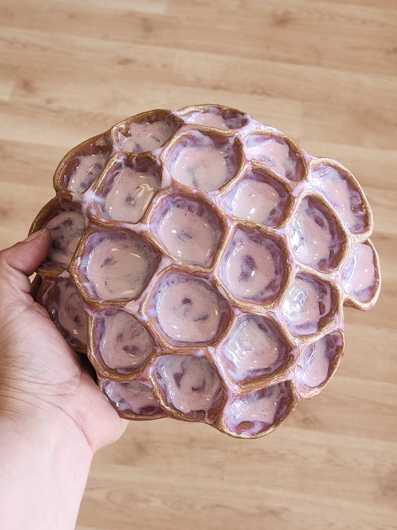 Coral Sculpture in Blush - handbuilt - one of a kind