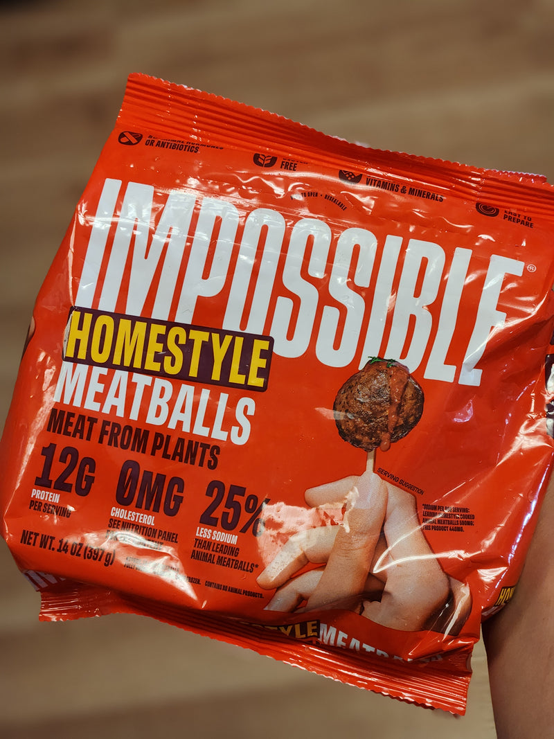 Impossible Meatballs - Meat Made From Plants - 14 oz. - Frozen - LOCAL PICKUP ONLY