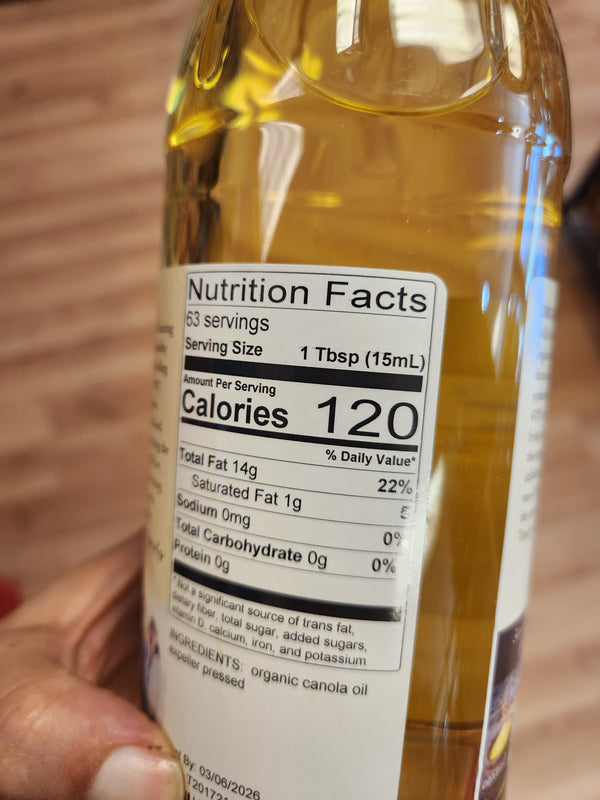 Azure Market Organic Canola Oil - Expeller-pressed - 32 fl oz