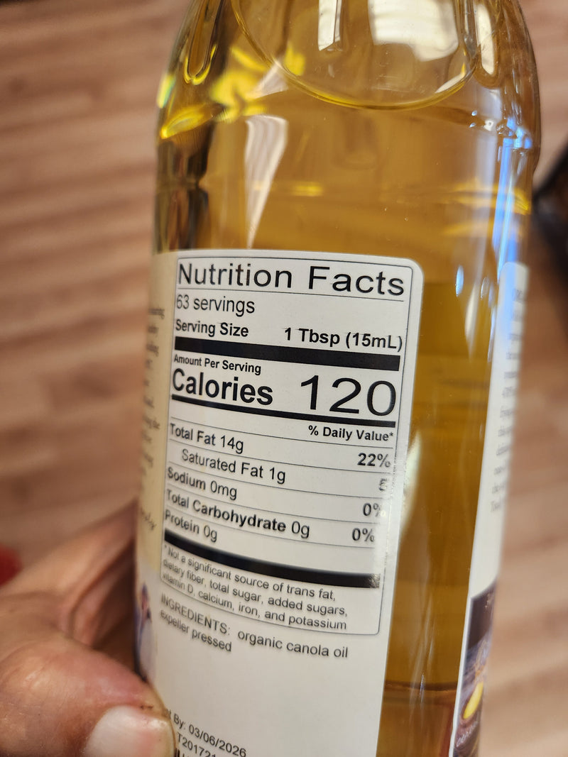 Azure Market Organic Canola Oil - Expeller-pressed - 32 fl oz