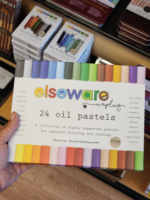 Elsewhere Oil Pastel Sticks - 24 non-toxic colors