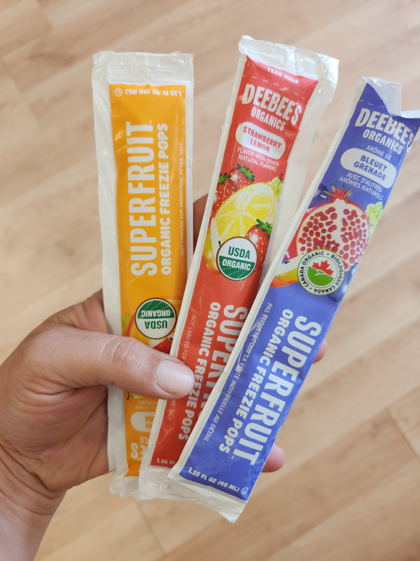 Organic Freezer Pops - 1.35 oz - 100% fruit juice and puree - Price Per Each