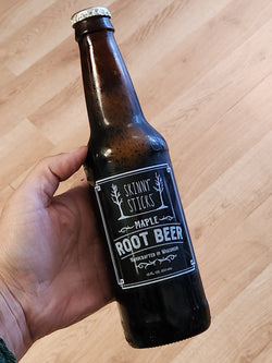 Skinny Sticks Maple Root Beer - Handcrafted in Wisconsin - 12 oz.
