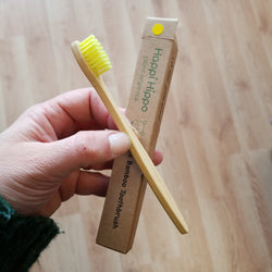 Kids Bamboo Toothbrush - Happi Hippo Plant Organics