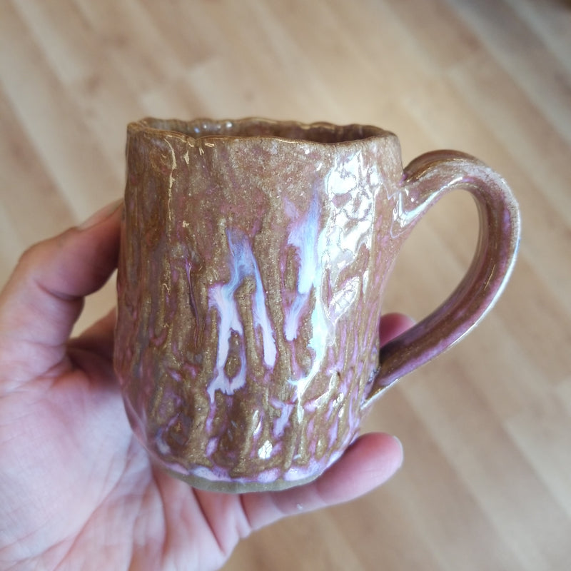 Kids Size Tree Trunk Pottery Mug