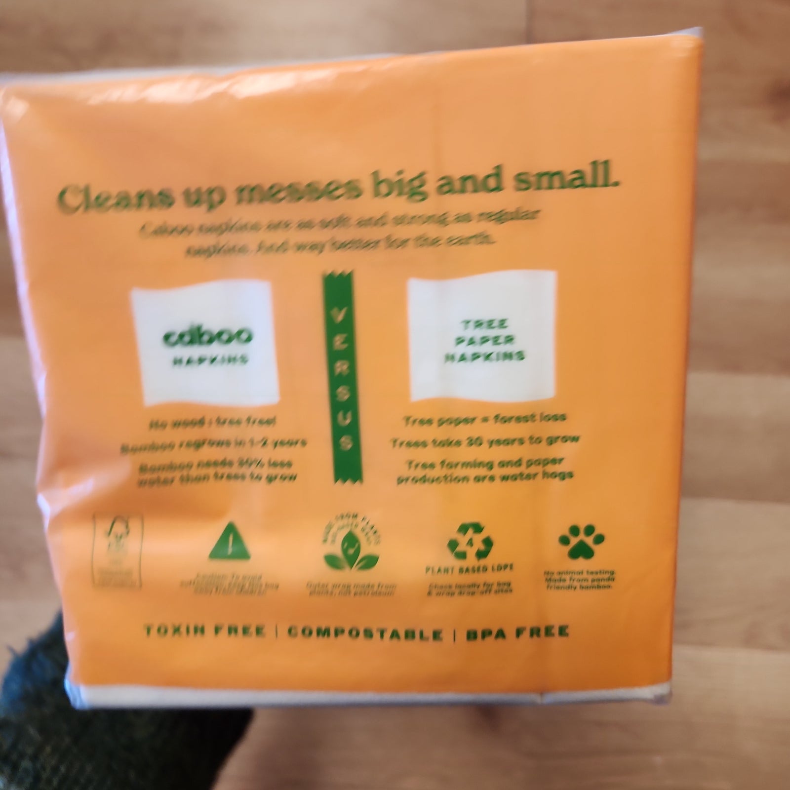 Caboo Tree Free Bambus-Papierservietten – 4x250 Stück (1000 Total), Weich & Stark, Umweltfreundlich