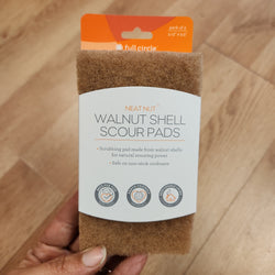 Full Circle Walnut Shell Scrub Pads - 3 ct.