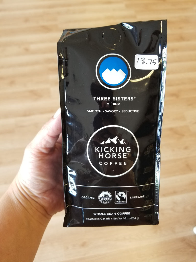 Kicking Horse Coffee - Three Sisters - Medium Roast - 10 oz.