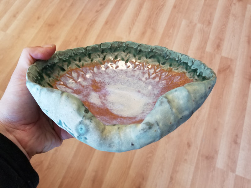 Smudging Pottery Shell Dish