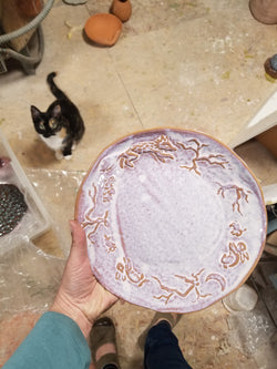 Bunnies and Foxes Pottery Plate